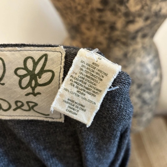 Rare Anthropologie Field Flower Wool/Cashmere Blend Cardigan Size Women’s Small - Picture 5 of 5